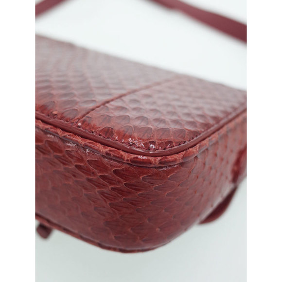 Celine Python Shoulder Bag Red - Picture 6 of 9